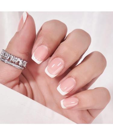 Bartbox French Press On Nails - Short Square Artificial Nails (30 pcs) with Glue | Pink-71 - Perfect for Women & Girls - Buy Online on GoSupps.com