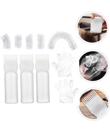 DRESSOOS 1 Set hair bleach hair dye kit hair coloring tools hair oil applicator bleach kit hair coloring kit bleach hair kit shower caps hairstyling gloves portable plastic white supplies 6.9x4.8cm White - Buy Online on GoSupps.com