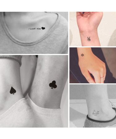 Everjoy 180+ Tiny Cute Patterns Temporary Tattoos - 30 Pcs | Waterproof Designs for Kids, Adults, Women, Men - Buy Online on GoSupps.com