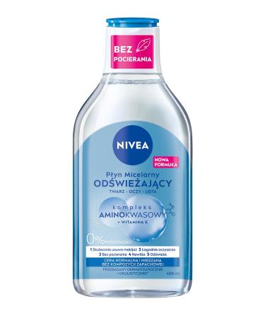 NIVEA NIVEA Refreshing Micellar Liquid with Amino Acid and Vitamin Complex for Normal and Combination Skin 400ml