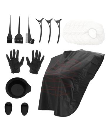 FRCOLOR Hair Coloring Kit Set hair coloring Hair Coloring Bowl hair tint hair dyeing kit Hair Tinting Bowl Bleach Tinting hair dye cape hair dye kit highlight plastic Hair Dye Mixing Bowl 20.5x6cm Black