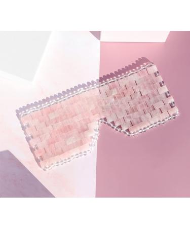 Glowiest Rose Quartz Eye Mask | 100% Real Stone for Anti-Aging Fine Lines & Puffiness Relief | Hot & Cold Therapy - Buy Online on GoSupps.com