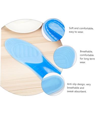 FOMIYES Anti-Slip Feet Cushion Pads - Breathable Gel Insoles for Sports - Thick Blue Insole - 28x8.5cm - International Shipping Available - Buy Online on GoSupps.com