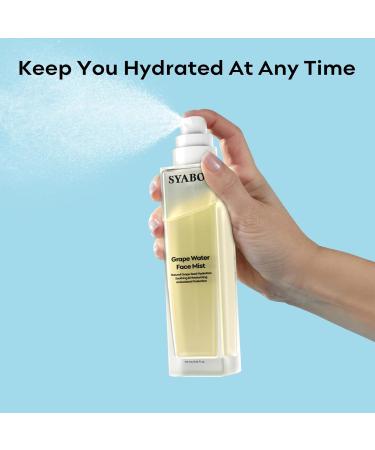 Grape Water Face Mist | Soothing Moisturizing Spray with Natural Grape Seed Extract for All Skin Types - Buy Online on GoSupps.com