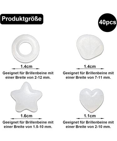 Gyhwoful 20 Pairs Mini Anti-Slip Glasses Covers - Soft Transparent Silicone Accessories for Optimal Grip & Comfort - Buy Online on GoSupps.com