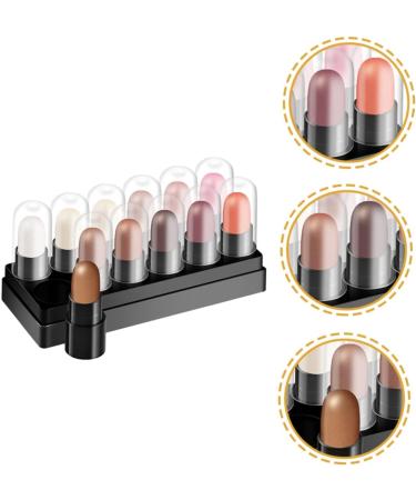 BELLIFFY 12pcs 12 Shadow Box Highlight Kit Eyeshadow Stick Pen Glitter Colored Pencils Plastic - Buy Online on GoSupps.com