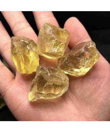 Natural Raw Citrine Quartz Crystal Original StoneReiki Specimen Home Decor NaturalReiki Decoration Full of Texture 100g - Buy Online on GoSupps.com