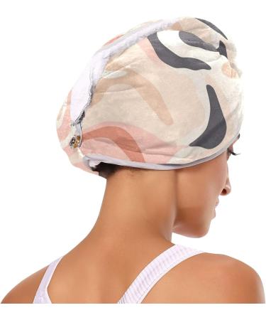 Super Absorbent Pink Beige Grey Hair Towels - Quick Drying Turbans 2 Pack for Women & Girls - Buy Online on GoSupps.com