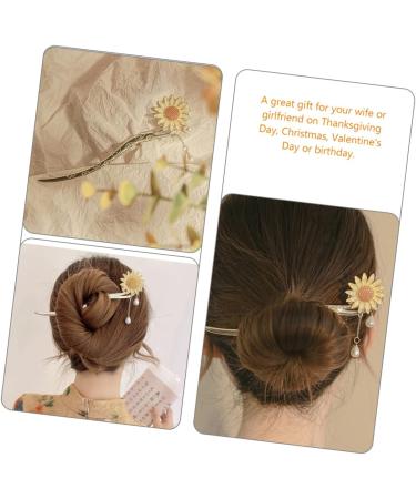 Beaupretty Daisy Hair Accessory Retro Alloy Hair Stick Tassel Hair Pin Flower Hairpin Flower Chignon Pin Flower Pearl Hair Stick Japanese Hair Chopsticks To Hang Steamed Stuffed Bun Bride - Buy Online on GoSupps.com