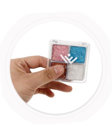 OHPHCALL 2pcs Glitter Eye Makeup Face Glitter Eyeshadow Palette Makeup Eye Shadow Eyeshadow Sparkle Shimmer - Buy Online on GoSupps.com