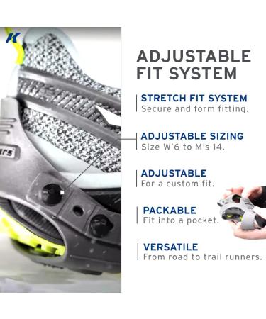 Korkers Ultra Runner Ice Cleat with 16 Replaceable Carbide Spikes - Winter Running Gear - Buy Online on GoSupps.com