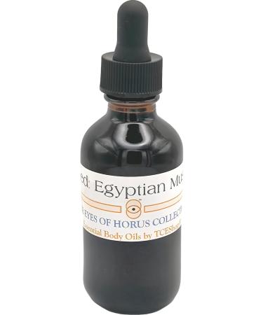 Red: Egyptian Musk Scented Body Oil Fragrance Glass Dropper Top - Dark Red - 2 oz. - ID#27606 2 Fl Oz (Pack of 1)
