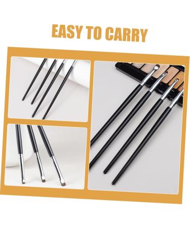 OHPHCALL 8 Pcs Eye Shadow Brush Set Eyeshadow Brush Eye Brush for Eyeliner Makeup Eyeliner Brush Black 16.90X0.40X0.40CMx2pcs Blackx2pcs - Buy Online on GoSupps.com