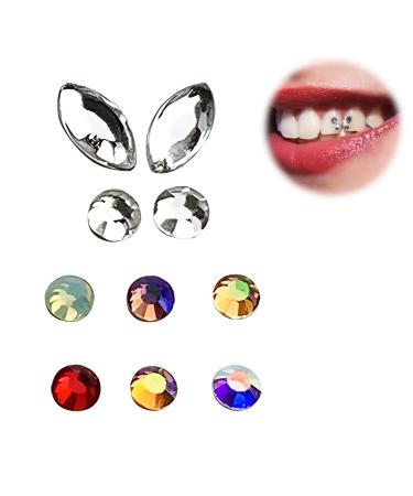 Dyceittdia Zahn-Edelstein-Set Zahn-Strass tooth jewelry-edelstein dental edelstein set Decoration crystal-strass-edelstein decoration yachibaoshi (04)