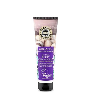 Planeta Organica Organic Macadamia Natural Body Cream Scrub 140 ml