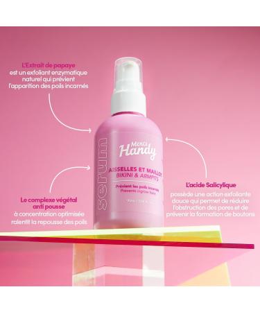 Merci Handy - Body Serum Bikini Aisselles & Maillot + Body Serum Dos & Fesses 90ml x 2 - Soin quotidien - R duit les imperfections - Formule naturelle et hydratante pour une peau douce et saine Duo Bikini Dos et Fesses - Buy Online on GoSupps.com