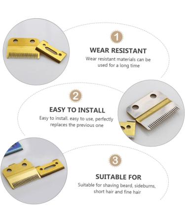 CRILSTYLEO 2 Sets Hair Cutting Head Replacement Blades for Hair Clippers Electric Hair Trimmer Hair Trimmer Head Replacement Blades for Electric golden 4.50X3.80X0.50CM Golden 4.50X3.80X0.50CM - Buy Online on GoSupps.com