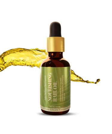 Nourishing Hair Serum For Dry Damaged Hair and Growth | High-performing - Argan Oil & Rosemary Oil For Hair Growth Nourishment Frizz Control for Scalp & Beard.
