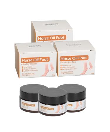 Horse Oil Foot Repair Cream 3Pcs 30g Foot Care Cream Easily Absorbed Moisturizing Horse Oil Foot Care Cream for Extremely Dry Cracked Feet