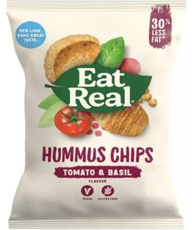 Eat Real Crisps Vegan & Healthy Snacks Variety Box - 15-Pack Quinoa Lentil and Hummus Chips - Buy Online on GoSupps.com