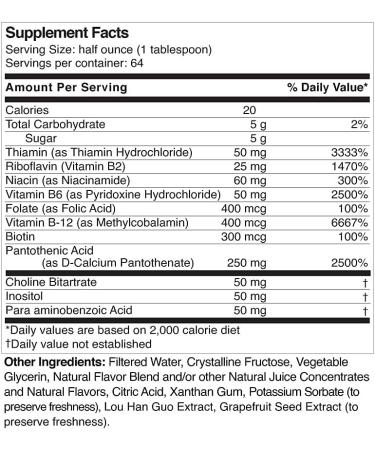Life Solutions Liquid Super B Complex -32oz Naturally Increase Your Body's Levels of Energy - Buy Online on GoSupps.com