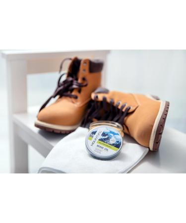 Mountval Mink Oil Shoe Dubbin: Waterproof & Nourish Leather Shoes - 100ml (Transparent) - Buy Online on GoSupps.com