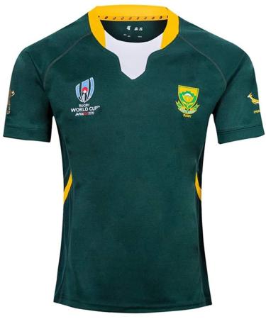 LQWW 2019-2020 South Africa World Cup Rugby National Team Clothing,Men's Rugby Fan Shirts Crew Neck T-Shirts Jersey (Color : Green, Size : Medium) Medium Green