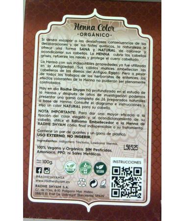 Golden blond henna powder 100 g - Buy Online on GoSupps.com