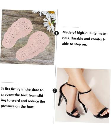 Mobestech 4 Pairs Orthotic Insoles for Women | Arch Support High Heel & Sneaker Pads | Non-Slip Leather Half Pads - Buy Online on GoSupps.com