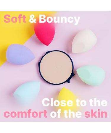 Buy Makeup Sponge Set - 6 Pcs Super Soft Blender Sponges for Flawless Liquid Cream & Powder Makeup - Latex-Free Multi-Colored Gift Set - Buy Online on GoSupps.com