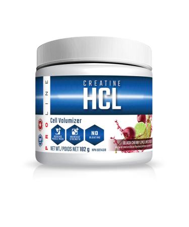 Pro Line Creatine HCL Powder | Ultra Concentrated Creatine Hydrochloride (HCL) for Strength Performance Recovery | 750 mg Creatine HCL Per Serving | 120 Servings (Black Cherry Lime) Cherry Lime