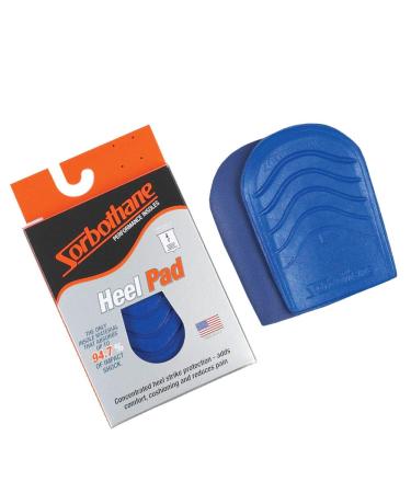 Sorbothane Heel Pad Blue Women's 9-12 Men's 6.5-10.5 (Metric 39-44)