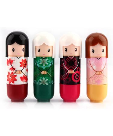 Hot Lovely Pure Natural Girl Women Baby Lip Balm Lipstick Moisturizer 4 Flavors for Home Gift - Buy Online on GoSupps.com