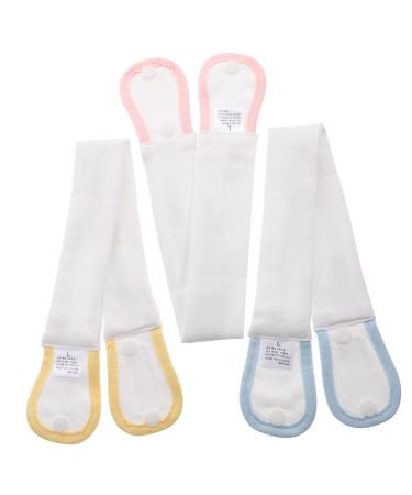 DECHOUS 3pcs Umbilical Cord Support Belt Diapers for Newborns Baby Belly Button Band Cotton Baby Belly Cord Umbilical Cord Protector Baby Belly Band Wrap Baby Colic Belly Band Hernia Belt Assorted Color 55x4x1cm