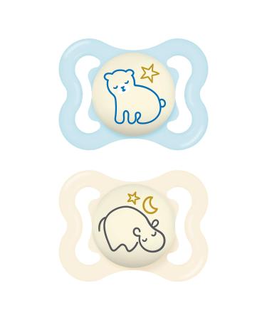 Mam S277 Supreme Night 2-6 silicone blue 2 pieces