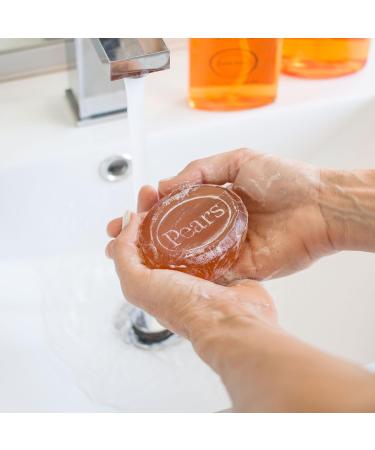 PEARS Soap - Pure & Gentle Glycerin Face & Body Soap Value Pack | 3 Transparent Bars for Glowing Skin | Moisturizing Natural Oils - 13.2 Oz - Buy Online on GoSupps.com