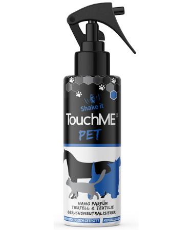 TouchMe - touch -active odor remover & textile freshen spray |Against animal smell in the dog bed or cat basket |including fur care for dogs cats & horses |Pet Blue200ml (refreshing) - Buy Online on GoSupps.com