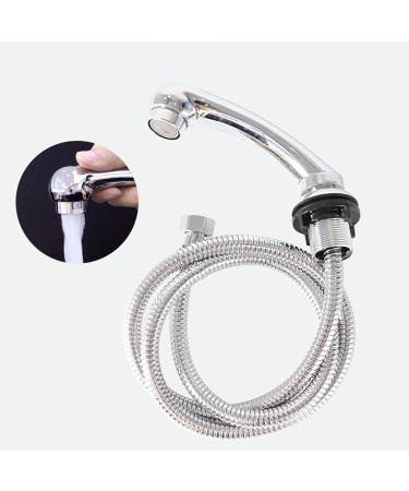 harayaa Beauty Salon Faucet Sprayer with Hose Pipe Handheld Professional Shampoo Bowl Sink Repalcement for Hair Salon Argent - Buy Online on GoSupps.com