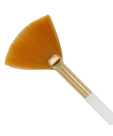 Premium Fan Mask Brush - Acrylic Handle & Fine Toray Hair | 19 cm | Ideal for Perfect Face Masks - Buy Online on GoSupps.com