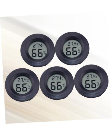 IPLUSMILE 5ST CELSIUS Repticip Terrarium Accessories | Round Moisture & Temperature Display | Glass Minitians for Reptiles | 4.5x1.5cm Black - Buy Online on GoSupps.com