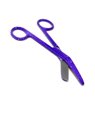 Purple Dew Drops Pattern Color Lister Bandage Scissors 5.5