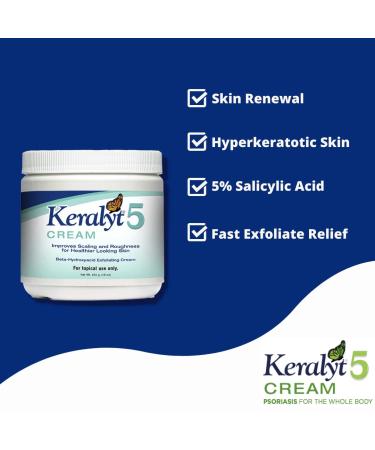Keralyt 5 Psoriasis Cream - 5% Salicylic Acid Exfoliating Lotion for Full Body Relief - Buy Online on GoSupps.com