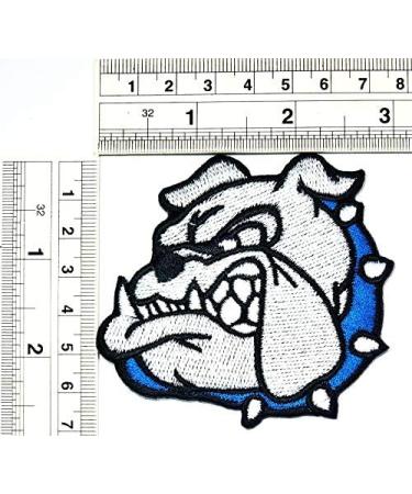 Set of 3 Gray Dog Cute Pet Cartoon Iron On Embroidered Patches - Pitbull Bulldog Stickers for Kids DIY Projects - Buy Online on GoSupps.com