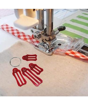 Fbshicung 10 Pcs Multi-Sizes Sasher Tool Quilting Set with Fabric Tape Maker, 40 Quilting Pins, and Presser Foot - Rose Red - Buy Online on GoSupps.com