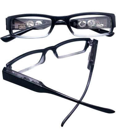 LED Lighted Reading Glasses with Magnifying Lens for Nighttime Reading - Buy Online on GoSupps.com