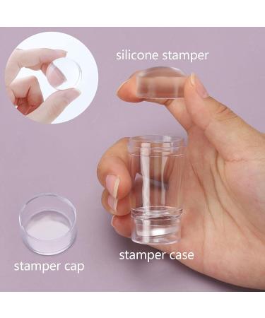 Nail Art Stamper Kit with French Tip Stamps, Scrapers, and Liner Brushes - 4PCS Set - Buy Online on GoSupps.com