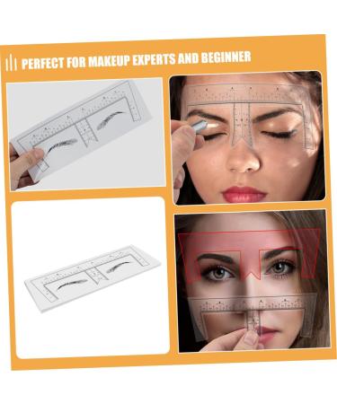 Beatifufu 10pcs Eyebrow Design Ruler Eyebrow Diy Stencil Measuring Ruler Eyebrow Trimming Positioning Ruler - Buy Online on GoSupps.com