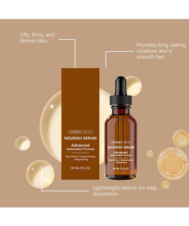Serum Vitamine C Visage Coreen + Vitamine E | Soin Visage et Contour des Yeux | Anti Cerne Anti Ride Anti Tache & Anti Age | Serum hydratant contour des yeux Correcteur Imperfections Cutan es - Buy Online on GoSupps.com
