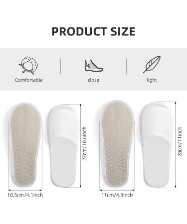 SATINIOR Open Toe Disposable Spa Slippers 20 Pairs - Non-slip Hotel Guest Slippers for Women Men - Ideal for Home, Travel, Massage - 2 Sizes, Multicolor - Buy Online on GoSupps.com