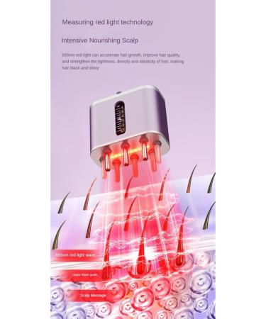 Buy Black Hair Oil Applicator & Scalp Massager | Electric Hair Massage Brush for Treatment & Growth | International Shipping - Buy Online on GoSupps.com